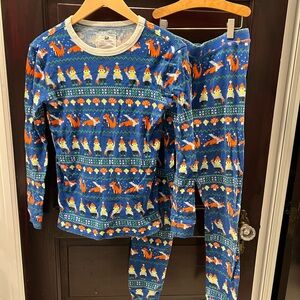 Crewcuts Woodland Creatures Blue and Orange Kids Pajama Set